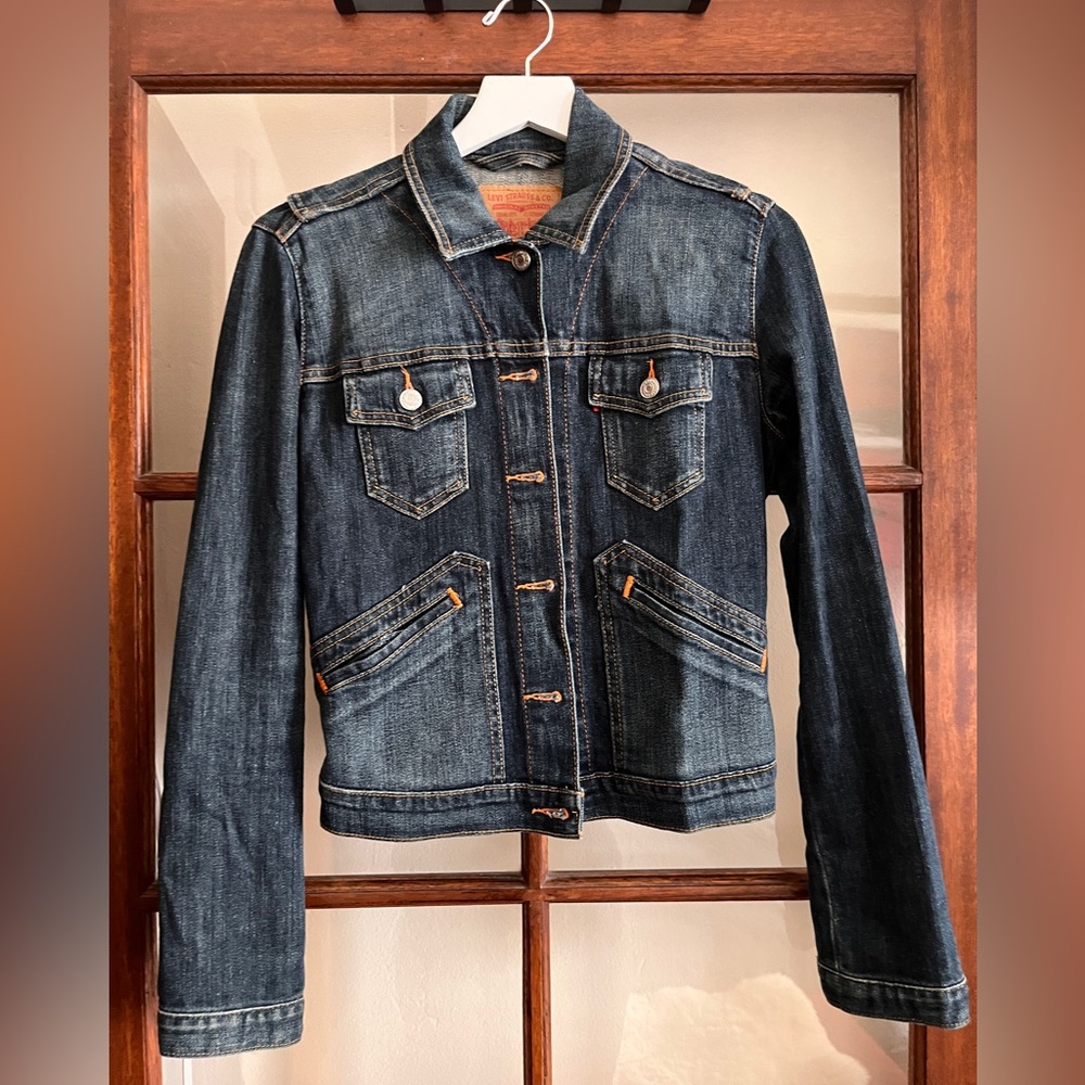 SOLD Levi's Blue Denim Western Jacket Size S $30
